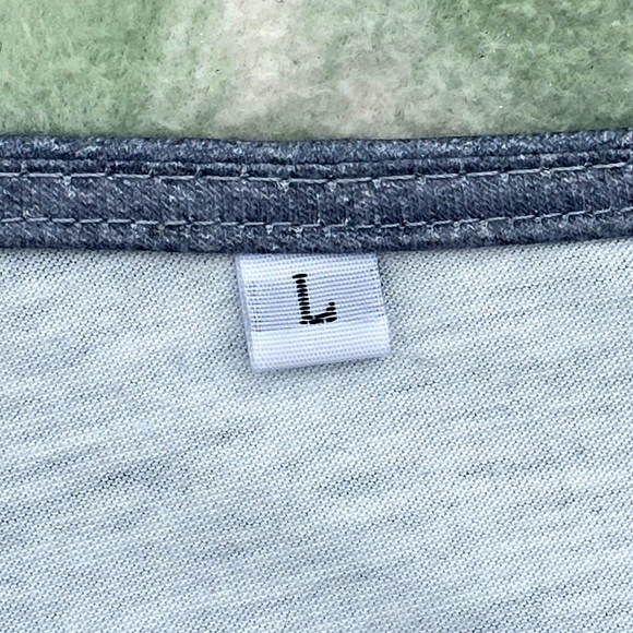 🟣 Womens Colorblock Pink Grey Black Chain Detail Off Shoulder Casual Top - Picture 5 of 7